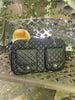 Luxury quilted pet carrier bag
